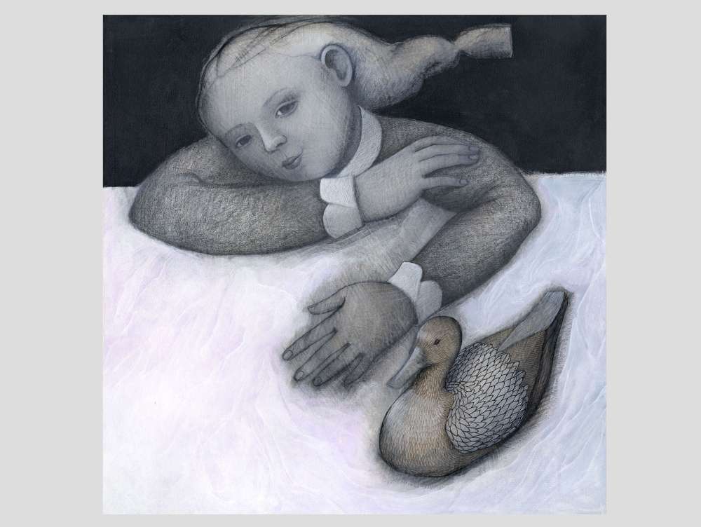GIRL AND DUCK