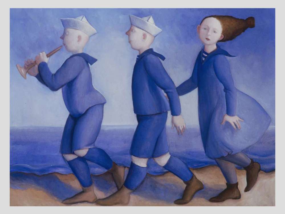 THREE FRIENDS AT THE SEA